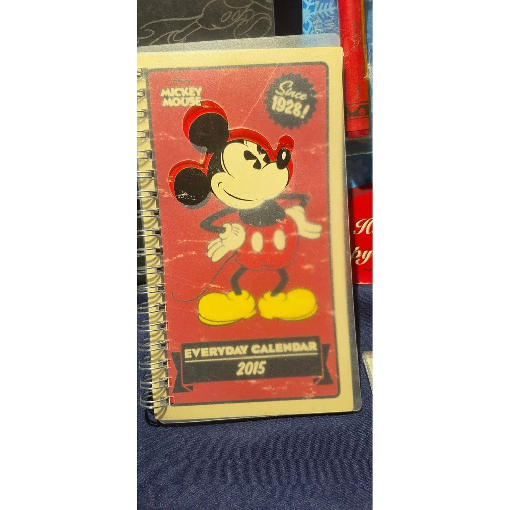 Disney Mickey Mouse Stationery Set Sketchbook Planner Calendars Pencils unopened